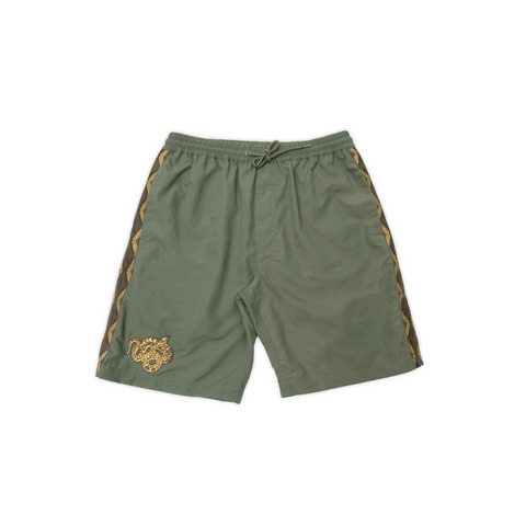 PASS~PORT - "COILED" RPET CASUAL SHORT OLIVE