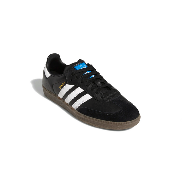 ADIDAS SKATEBOARDING - SAMBA ADV  CORE BLACK/ CLOUD WHITE / GOLD METALLIC