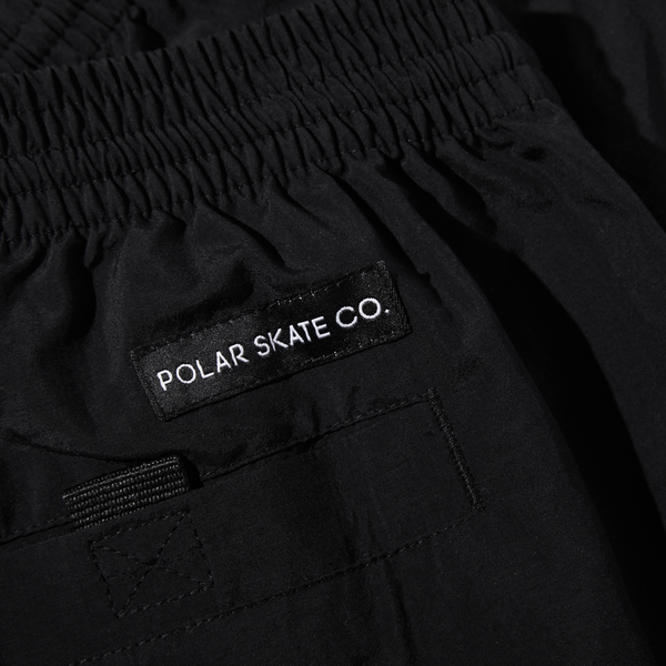 POLAR SKATE CO. - UTILITY SWIM SHORTS BLACK