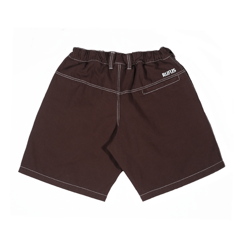 RUFUS - SHORTS BROWN / WHITE