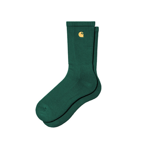 CARHARTT WIP - CHASE SOCKS DISCOVERY GREEN/GOLD
