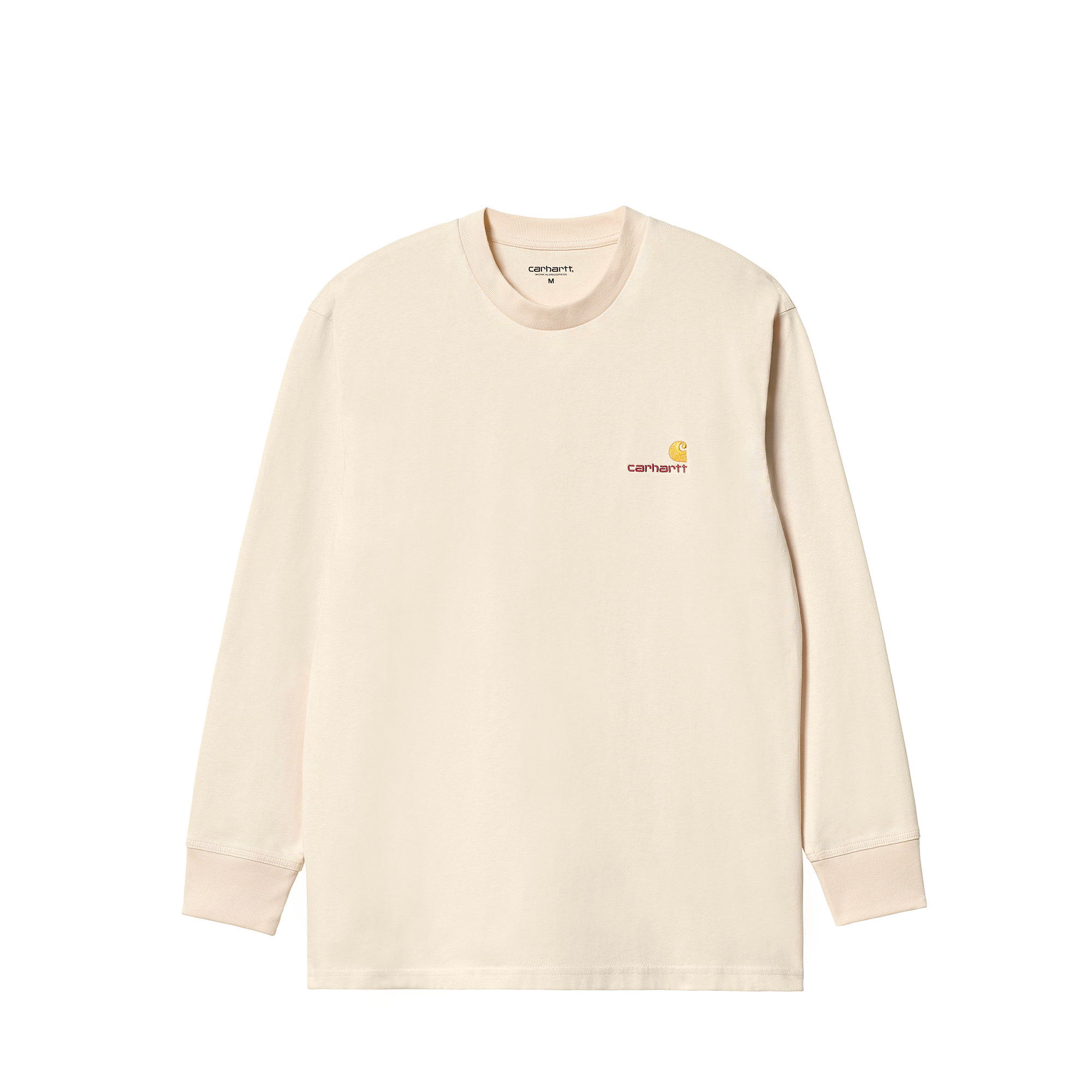 CARHARTT WIP - L/S AMERICAN SCRIPT T-SHIRT NATURAL