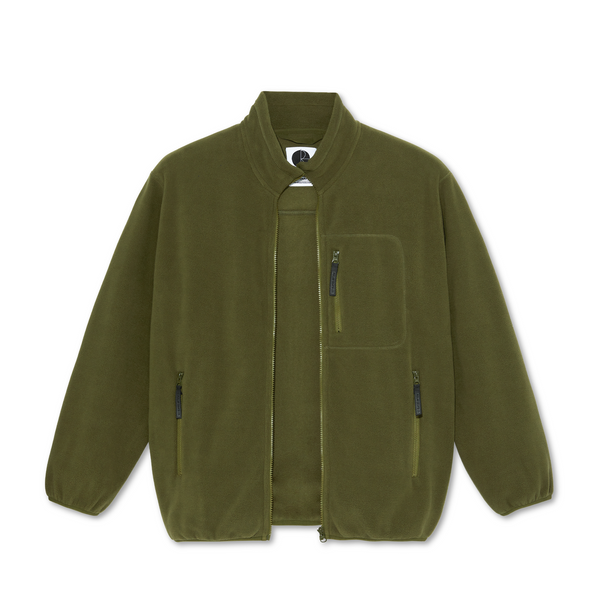 POLAR SKATE CO. - BASIC FLEECE JACKET ARMY GREEN