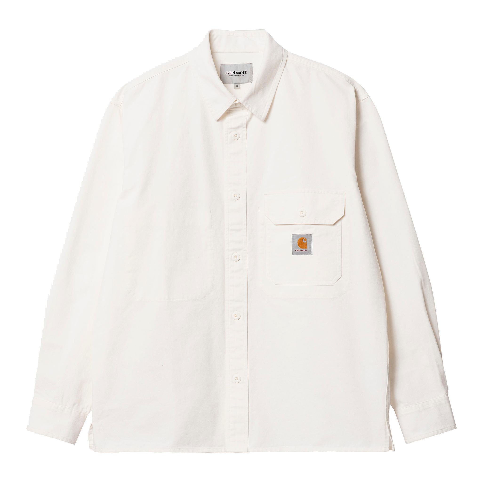 CARHARTT WIP - RENO SHIRT JAC YUCCA OFF-WHITE GARMENT DYED