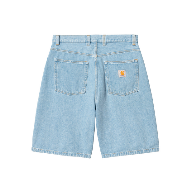 CARHARTT WIP - BRANDON SHORT BLUE HEAVY STONE BLEACHED