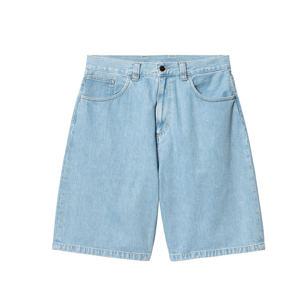 CARHARTT WIP - BRANDON SHORT BLUE HEAVY STONE BLEACHED