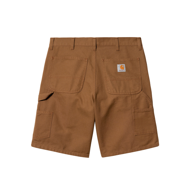 CARHARTT WIP - DOUBLE KNEE SHORT HAMILTON BROWN RINSED