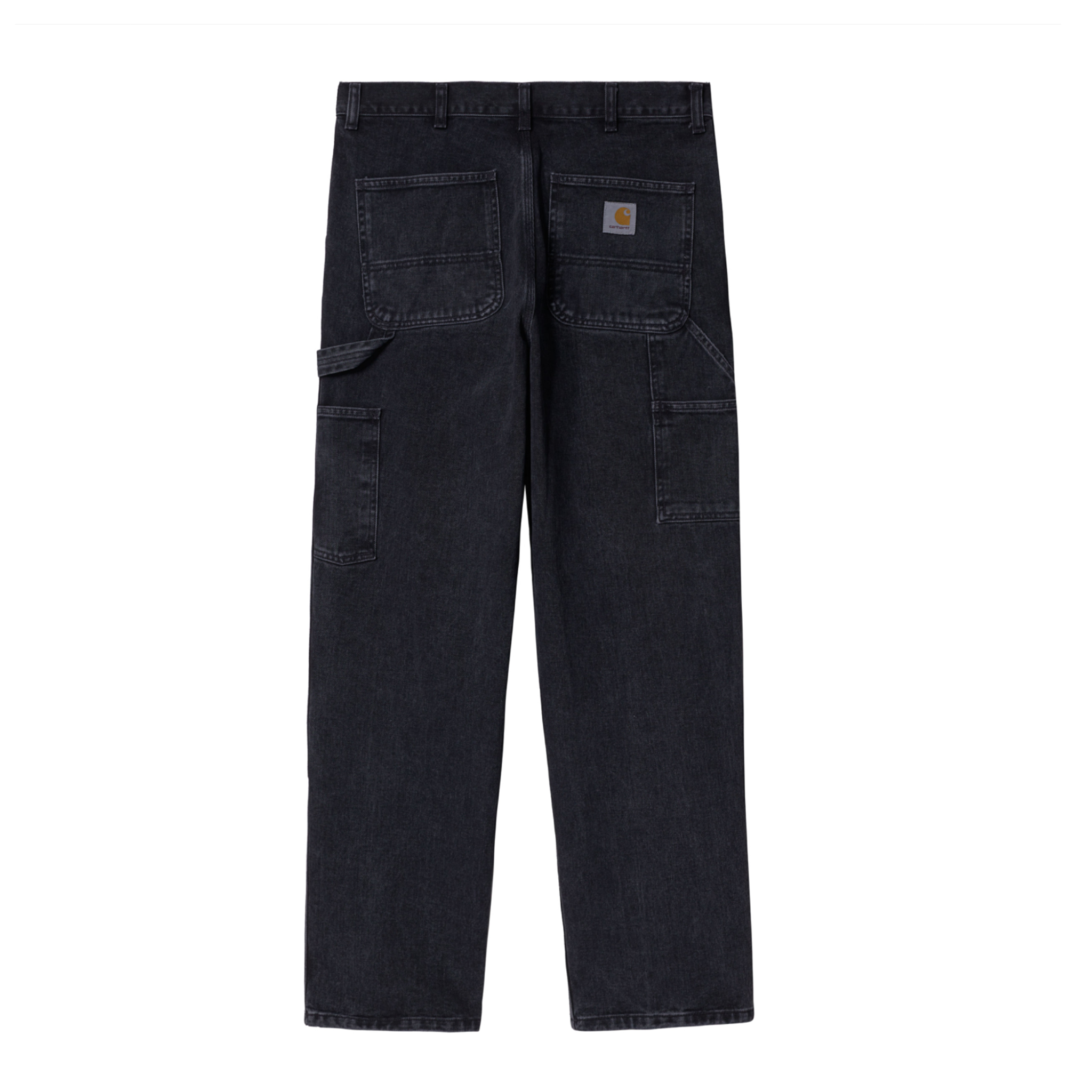 CARHARTT WIP - SINGLE KNEE PANT BLACK STONE WASHED