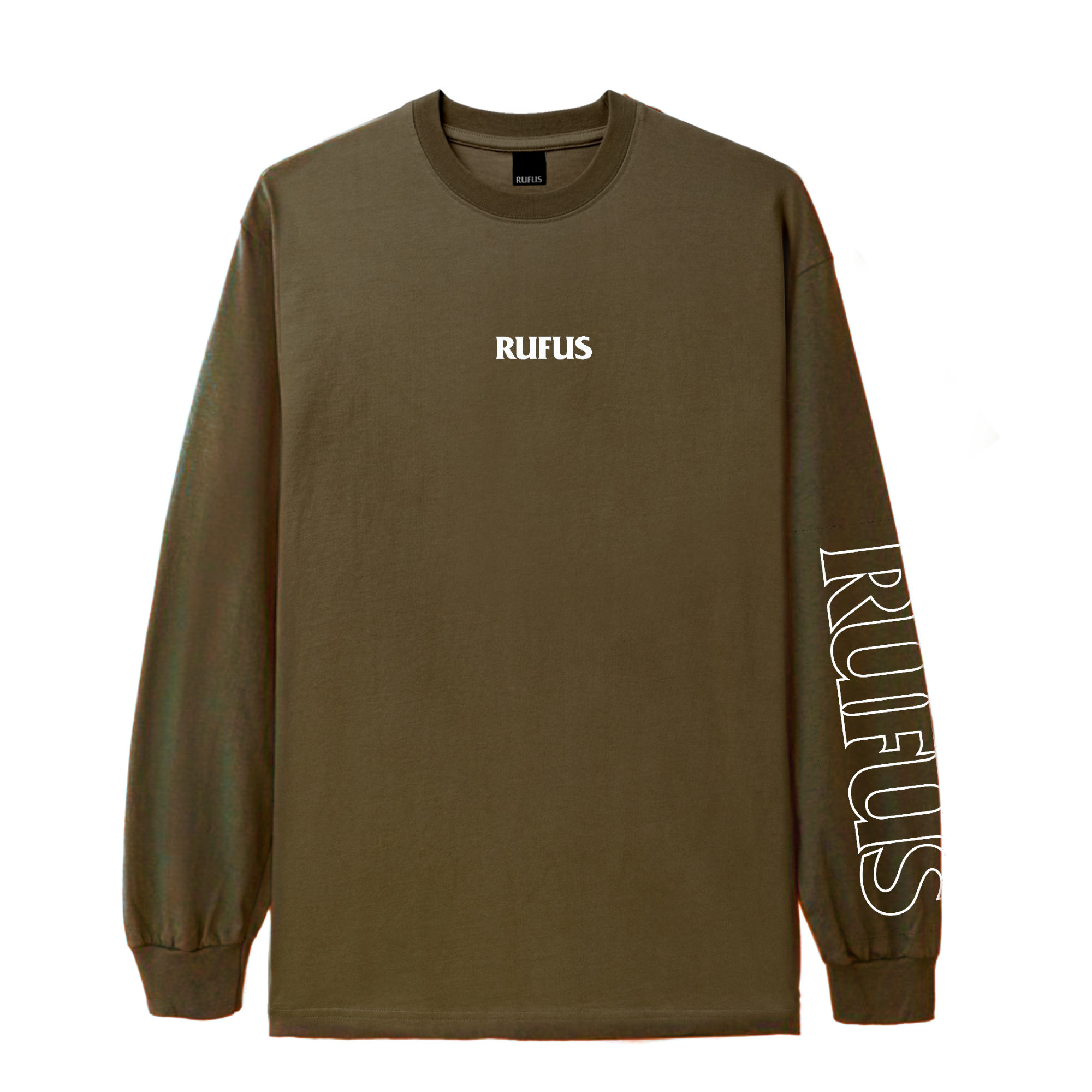 RUFUS - SCRIPT LONGSLEEVE ENGLAND KHAKI / BONE