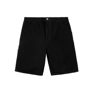 CARHARTT WIP - SINGLE KNEE SHORT BLACK RINSED