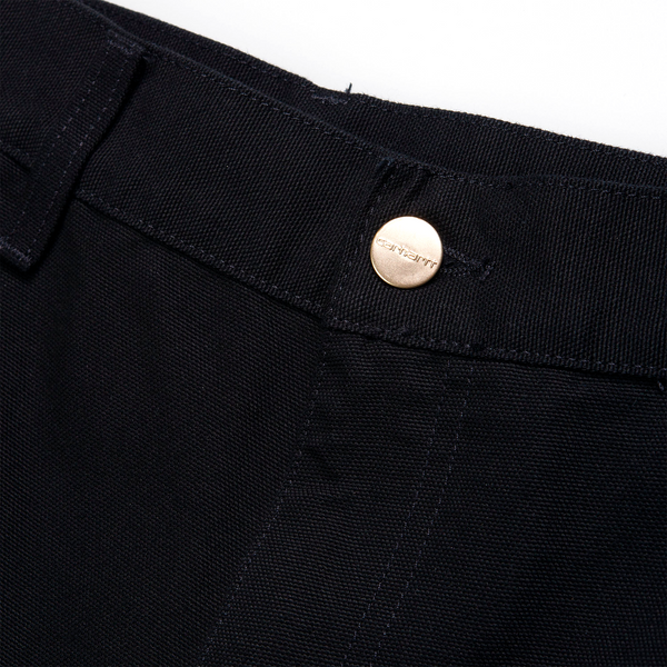 CARHARTT WIP - SINGLE KNEE SHORT BLACK RINSED