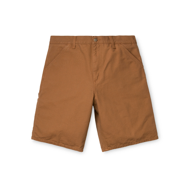 CARHARTT WIP - SINGLE KNEE SHORT HAMILTON BROWN RINSED